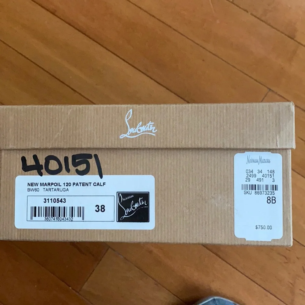 •Christian Louboutin• Sling Back Pumps 38 Tortoise - Picture 2 of 9